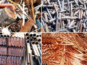 Çeşitli metal ve bakır hurdaları