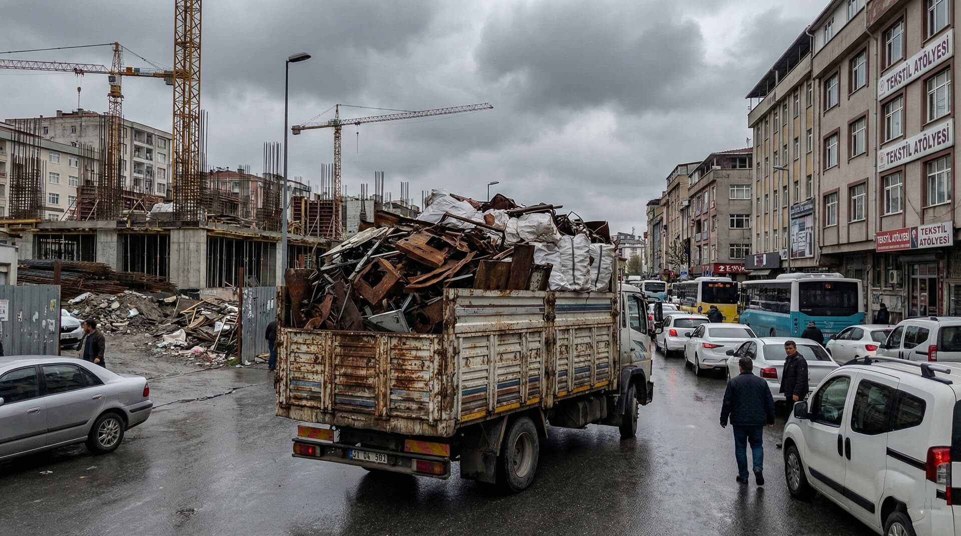 Bağcılar hurdacı firması Güneşli ve Mahmutbey sanayi bölgesi hurda alım aracı