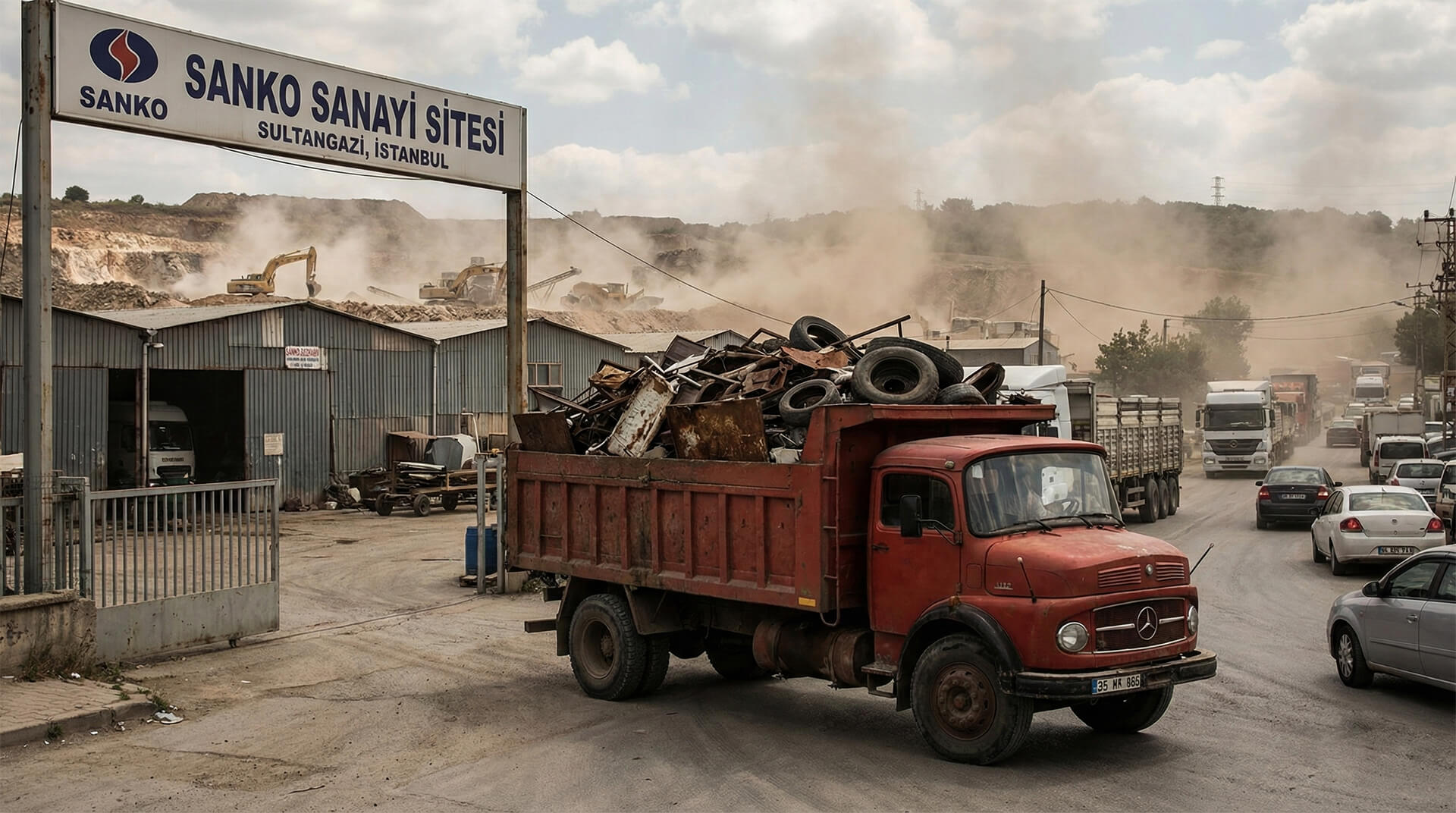 Sultangazi hurdacı firması Sanko sanayi ve Cebeci bölgesi hurda alım aracı